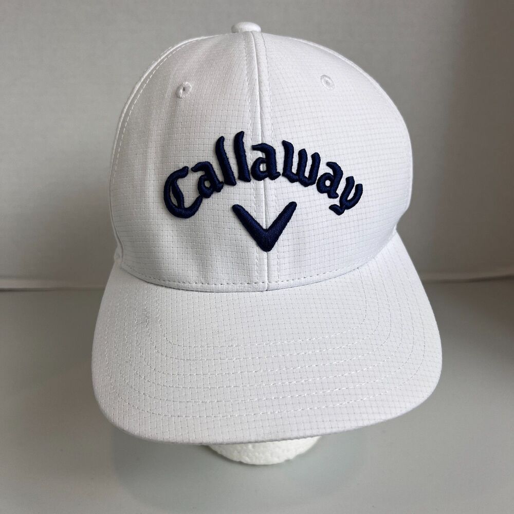 Callaway Performance Pro Golf Hat White Navy Adjustable